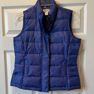 Talbots New? Iris Blue/Purple Puffer Vest